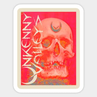 Unkenny Valleys - Psycho Skull Sticker